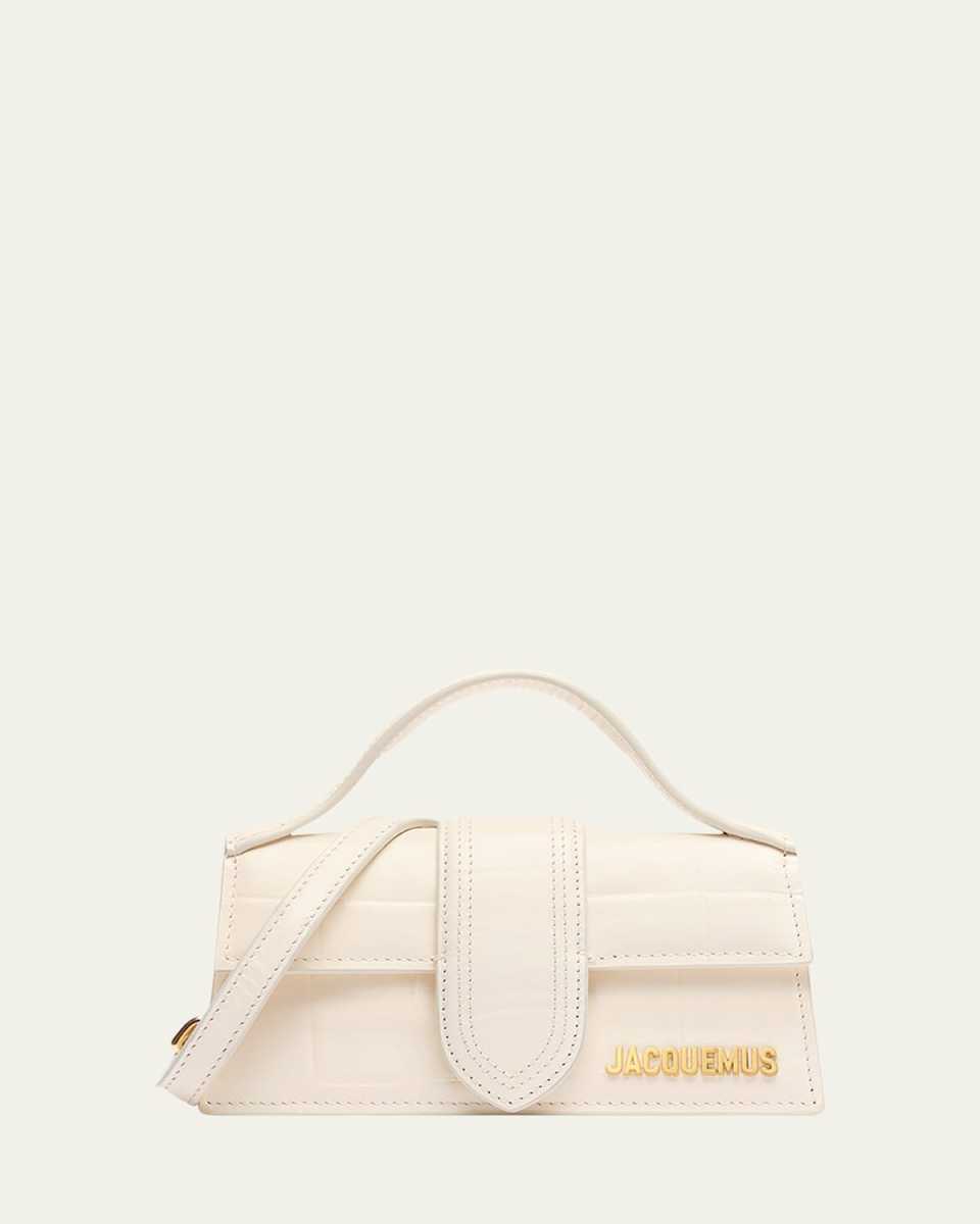 Le Bambino Croc-Embossed Crossbody Bag